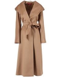 Max Mara - Studio Danton Tie-Waisted Coat - Lyst