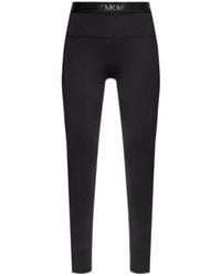 Michael Kors - Michael Logo Waistband Stretch Leggings - Lyst