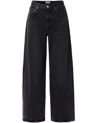 Agolde - Mid-Rise Wide-Leg Denim Trousers - Lyst