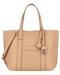 Hogan - Logo Embossed Top Handle Bag - Lyst
