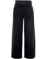 Liu Jo - Belted Wide Leg Jeans - Lyst
