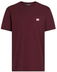 Dolce & Gabbana - Logo-Plaque T-Shirt - Lyst