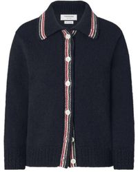 Thom Browne - Hector Pointelle-Knit Cardigan - Lyst