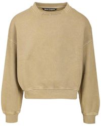 Palm Angels - Curved Logo Sweatshirt - Lyst
