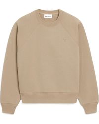 Ami Paris - Ami De Coeur Embossed Raglan Sweatshirt - Lyst