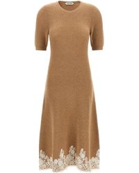 Alberta Ferretti - Lace Hem Dress - Lyst