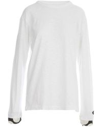 Y's Yohji Yamamoto - Long-Sleeved T-Shirt With Round Neck - Lyst