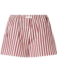 Eres - House Striped Cotton-Poplin Pajama Shorts - Lyst