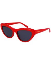 Ferragamo - Ferragamo Eyewear Cat Eye Frame Sunglasses - Lyst