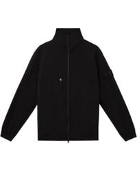 Stone Island - Zippered Sweatshirt - Lyst