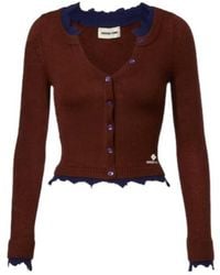 ShuShu/Tong - Long-Sleeved Knitted Cardigan - Lyst