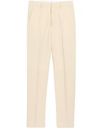 Ami Paris - Pleated Wool Trousers - Lyst