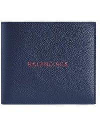 Balenciaga - Logo Printed Bifold Wallet - Lyst