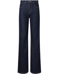 Nili Lotan - High-Rise Straight-Leg Jeans - Lyst