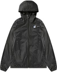 COMME DES GARÇONS PLAY - Comme Des Garçons Play Hooded Zipped Jacket - Lyst
