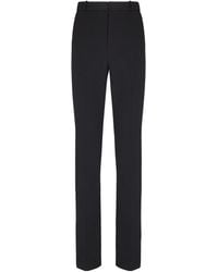 Balmain - Wool Darted Trousers - Lyst