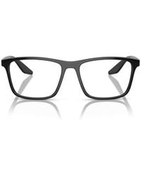 Prada Linea Rossa - Prada Eyewear Square Frame Glasses - Lyst