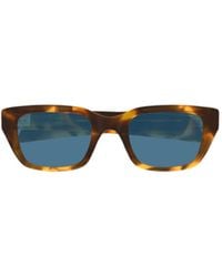 Bottega Veneta - Eyewear Rectangle Frame Sunglasses - Lyst