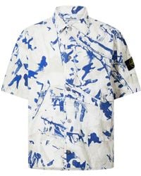 Stone Island - Camo Short Sleeve Shirt - Lyst