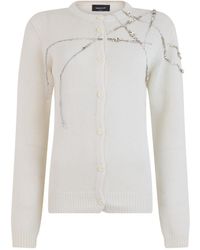 Fabiana Filippi - Embellished Button-Up Cardigan - Lyst