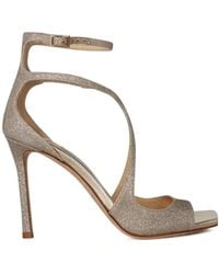 Jimmy Choo - Square-Headed High-Heeled Sandals - Lyst