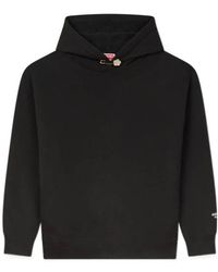 KENZO - Safety-Pin Embellished Long-Sleeved Hoodie - Lyst