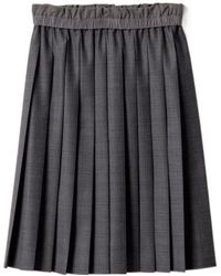 Miu Miu - Pleated Mini Skirt - Lyst