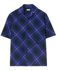 Burberry - Checkered Short-Sleeve Shirt - Lyst