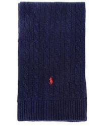 Polo Ralph Lauren - Pony Pattern Knitted Scarf - Lyst