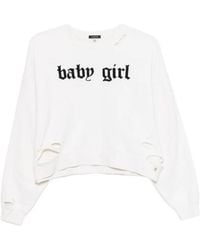 R13 - Baby Girl Distressed Sweatshirt - Lyst