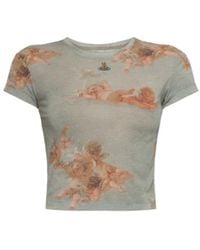 Vivienne Westwood - Baby Peru Printed Crop T-Shirt - Lyst