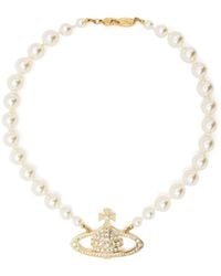 Vivienne Westwood - Orb Charm Embellished Necklace - Lyst