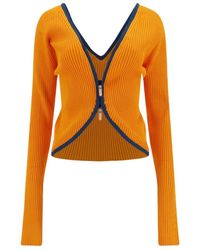 DIESEL - Ribbed Zip-Up Cardigan - Lyst