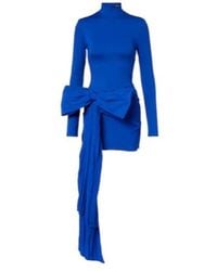 David Koma - Bow-Detail Jersey Minidress - Lyst