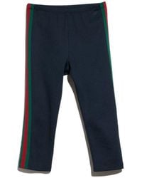 Gucci - Side-Stripe Cropped Pants - Lyst