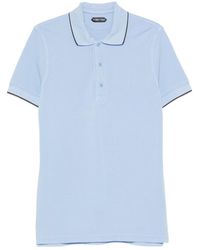 Tom Ford - Contrast-Trim Polo Shirt - Lyst