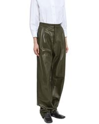 Bottega Veneta - Shiny Leather Pants - Lyst