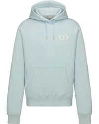 Dior Cd Icon Hooded Sweatshirt in Blue for Men | Lyst