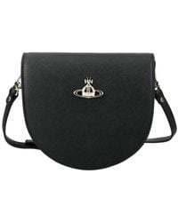 Vivienne Westwood - Saffiano Saddle Crossbody Bag - Lyst