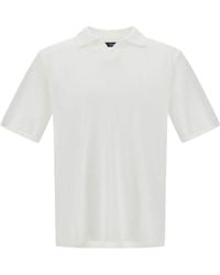 Herno - Ribbed Piqué Polo Shirt - Lyst