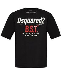 DSquared² - Logo Printed Crewneck T-Shirt - Lyst