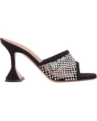 AMINA MUADDI - Lupita Crystal Sandals - Lyst