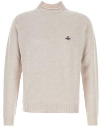 Vivienne Westwood - Orb Embroidered Fisherman Jumper - Lyst