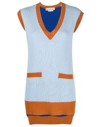 Marni - Reversible V-Neck Cashmere Vest - Lyst