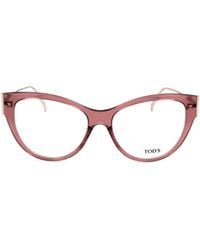 Tod's - Cat Eye Frame Plain Glasses - Lyst