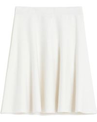 Max Mara - Ubalda Flared Knitted Skirt - Lyst