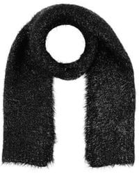 Tory Burch - Solid-Color Metallic Knit Scarf - Lyst
