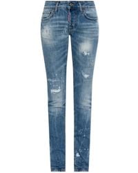 DSquared² - Super Skinny Distressed Jeans - Lyst