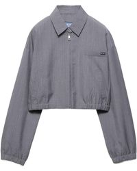 Prada - Light Mohair Blouson Jacket - Lyst