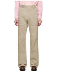 OPEN YY - Square Reverse Patched Pants - Lyst